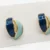 Blue & Green Enamel Stud Earrings for Women