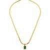 Gold Herringbone Chain Necklace for Women - Flat Snake Chain for Layering Anti-Tarnish