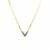 Green V pendant gold chain necklace for women daily wear