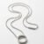 Premium Stainless Steel Circular Pendant Necklace for Men & Women | Minimalist Ring Charm Chain | Stylish Unisex Jewelry Gift | Durable Silver Finish Ball Chain Necklace